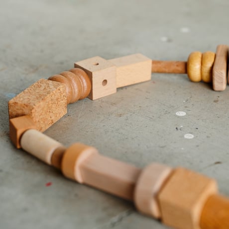 WOOD BEADS EXTENSION CORD A