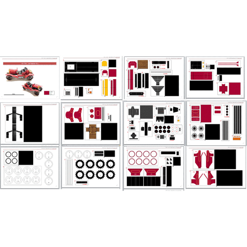 FORD T type Speedster 1:18 | tkpapercraft