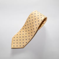 Adamley Printed Tie / Blue dot on yellow