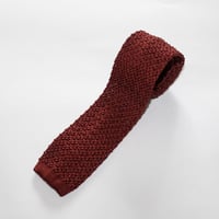 Silk Knit Tie/Wine