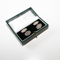batak Cufflinks / Hexagon Shape Silver