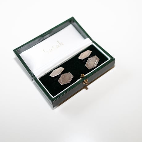 batak Cufflinks / Hexagon Shape Silver