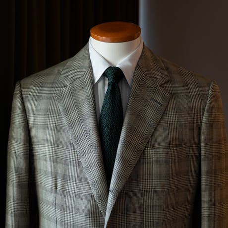 Silk Knit Tie/Dark Green