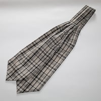 Summer Cravat / Cream & Black Check