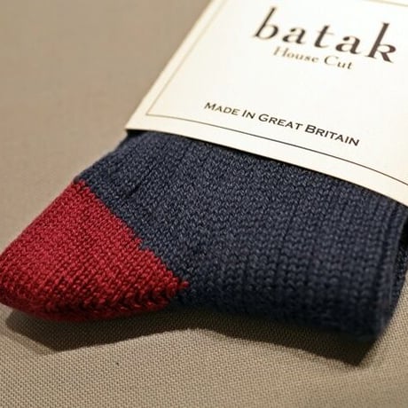 batak Cotton Heel & Toe Socks/Navy