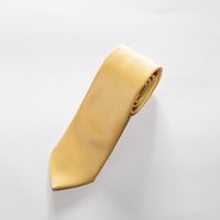 Jacquard tie / Yellow Solid