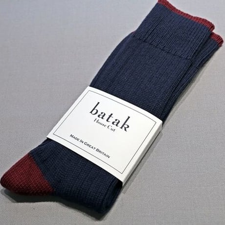 batak Cotton Heel & Toe Socks/Navy