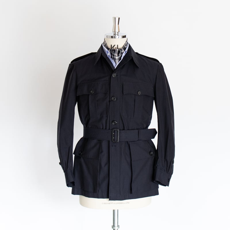 Safari Jacket/Navy Lightweight Cotton | batak O