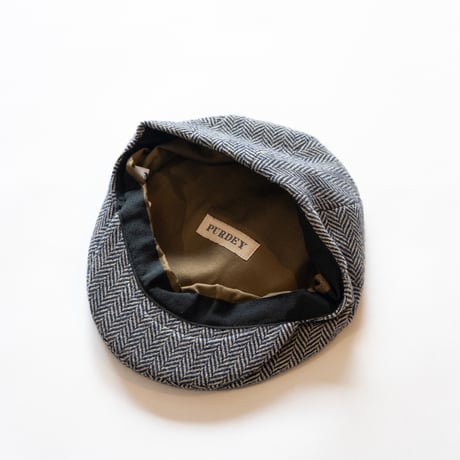 batak Tweed Cap/Grey  Narrow Herringbone