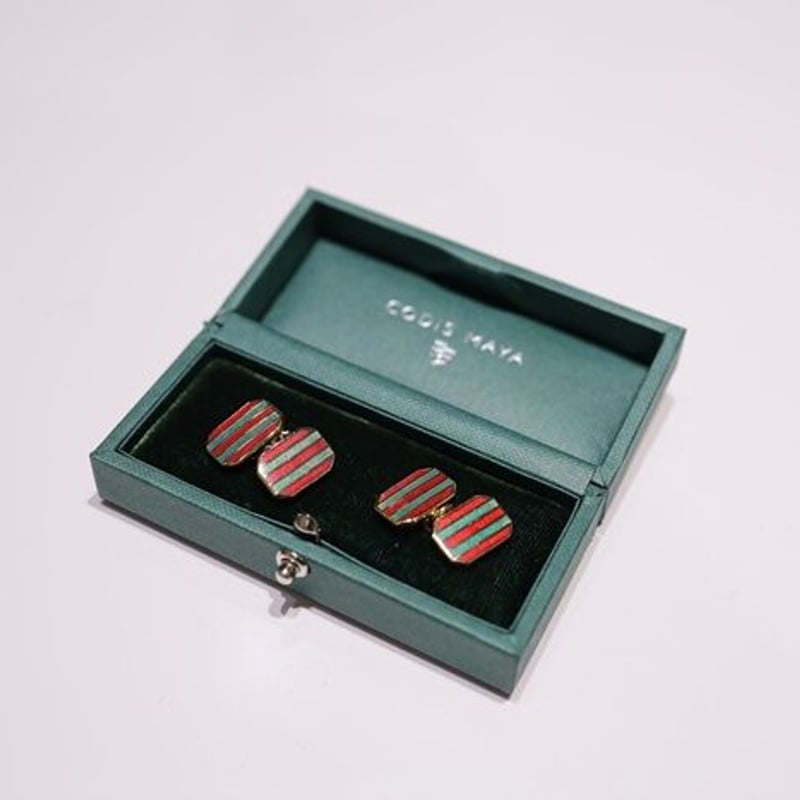 【美品】 CODIS MAYA / カフリンクス CODIS MAYA（コーディスマヤ） カフリンクス CARNABY BLUE RED