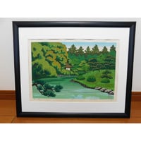 【木版画】浅野竹二『上賀茂神社雪』 fit=scale-down,w=1200