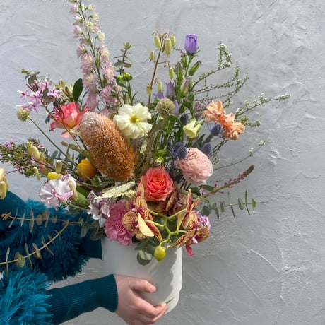 【企業様向けお祝い花】 flower arrangement M