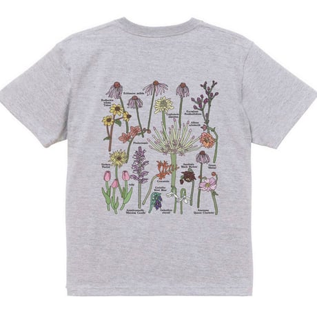 【実は庭師×gui flower】コラボＴシャツ（gray）受注生産枠＊7月中旬発送