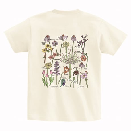 【実は庭師×gui flower】コラボＴシャツ（ivory）受注生産枠＊7月中旬発送