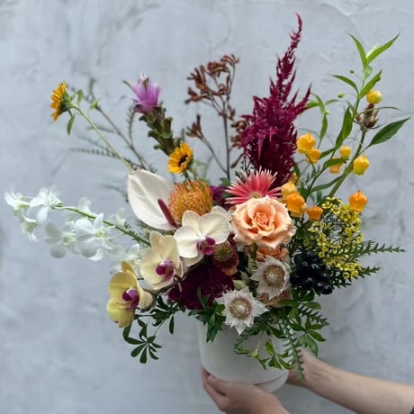 【企業様向けお祝い花】 flower arrangement M