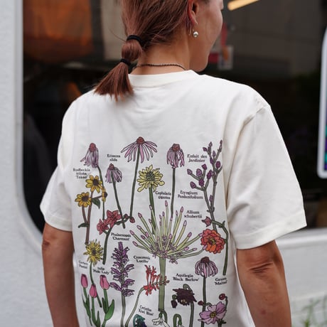 【実は庭師×gui flower】コラボＴシャツ（ivory）受注生産枠＊7月中旬発送