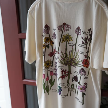 【実は庭師×gui flower】コラボＴシャツ（ivory）受注生産枠＊7月中旬発送