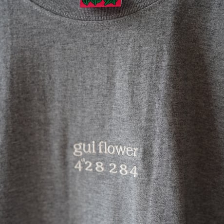 【実は庭師×gui flower】コラボＴシャツ（gray）受注生産枠＊7月中旬発送