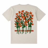 【実は庭師×gui flower】花Ｔシャツ（beige）受注生産枠＊7月中旬発送