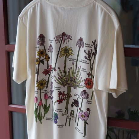 【実は庭師×gui flower】コラボＴシャツ（ivory）受注生産枠＊7月中旬発送