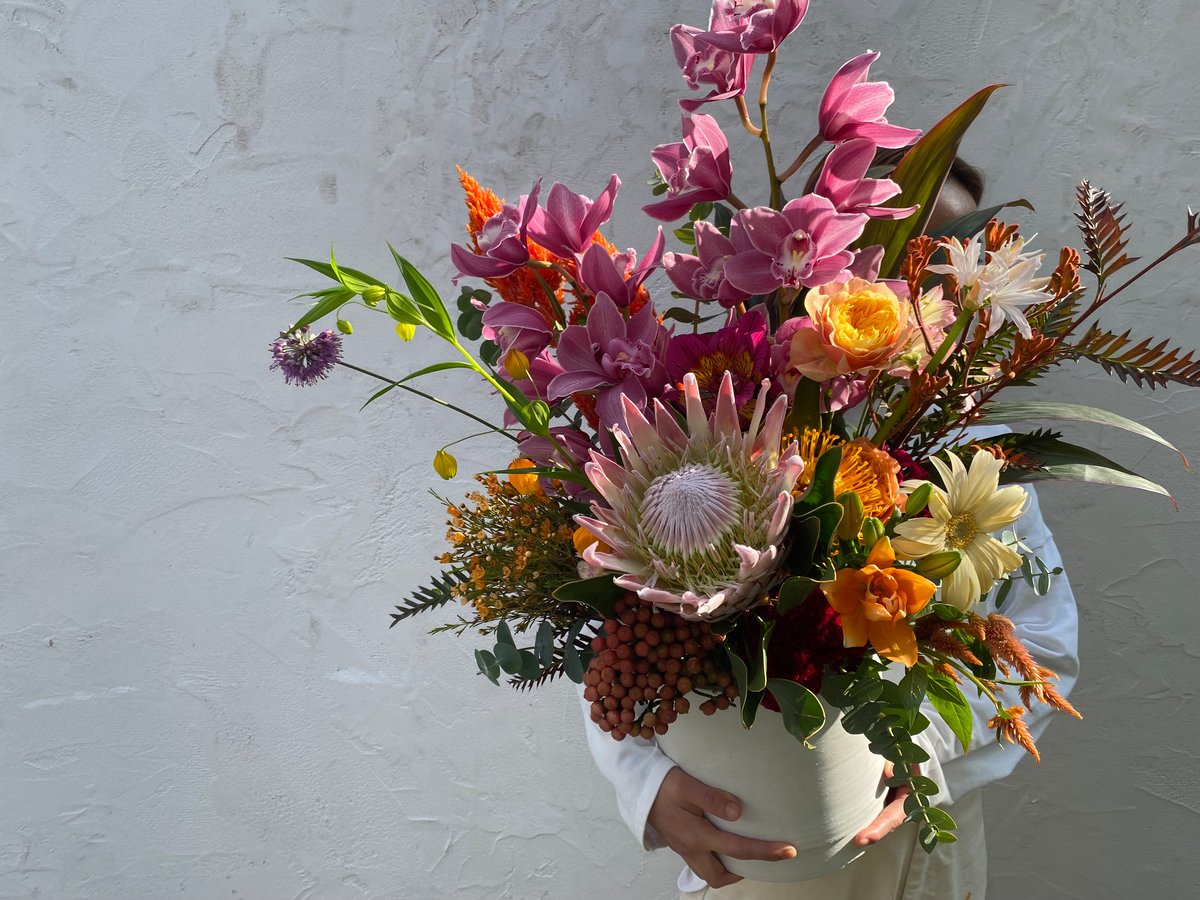 オリーブさま売約済み二股かんざし〈Bouquet・紅型・盛り〉