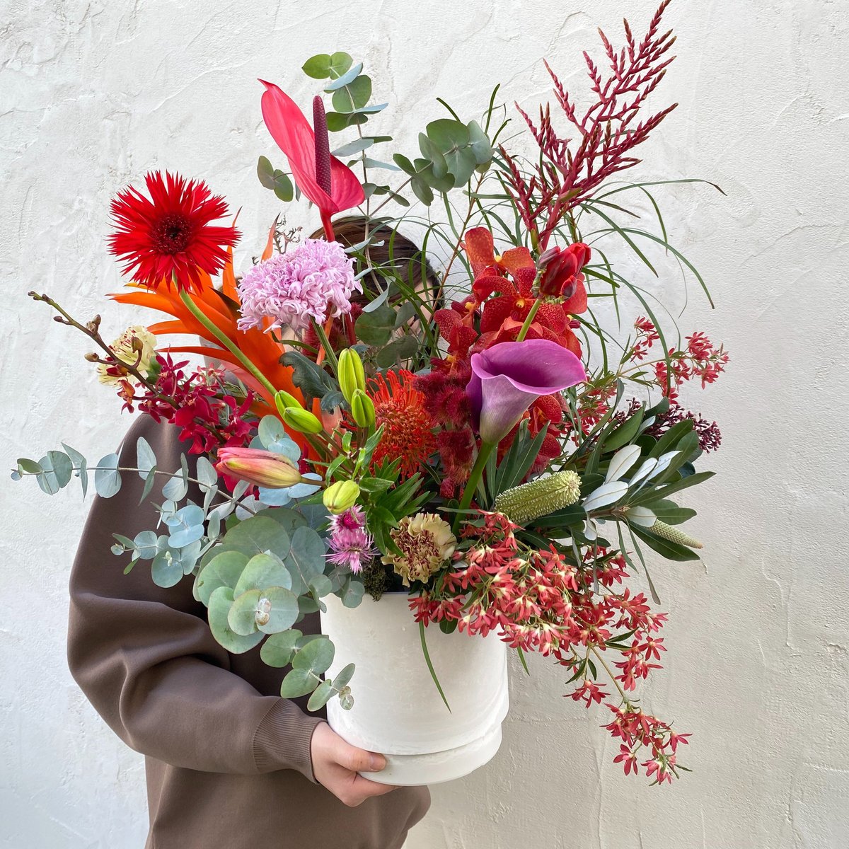 オリーブさま売約済み二股かんざし〈Bouquet・紅型・盛り〉