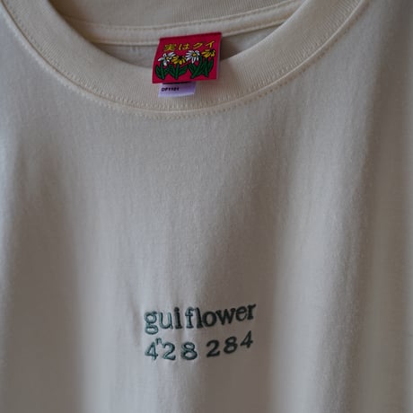 【実は庭師×gui flower】コラボＴシャツ（ivory）受注生産枠＊7月中旬発送