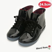 お洒落☆スニーカー レインブーツ K-383【24.5cm】長靴 レディース 女の子 雨靴 梅雨  雨靴 可愛い ブーツ 防水 洗える K-383-24.5cm