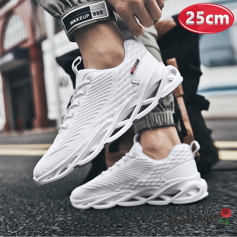 メンズシューズ 通気性◎ キャンバスメッシュ スニーカー【25cm