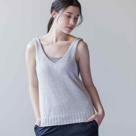 【sof.】シルクリネンニットタンクトップ