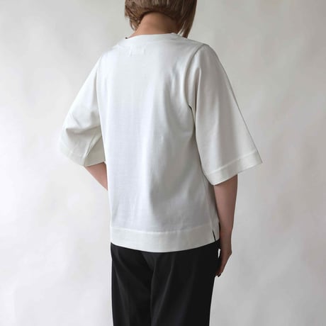 【SISIA】コットンシルク ハイツイストTシャツ