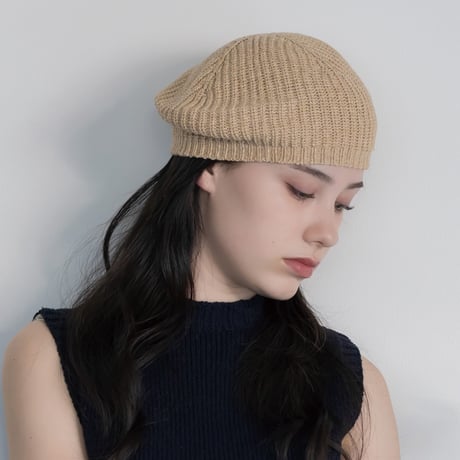 【sof.】シルクコットン エアリーニットベレー