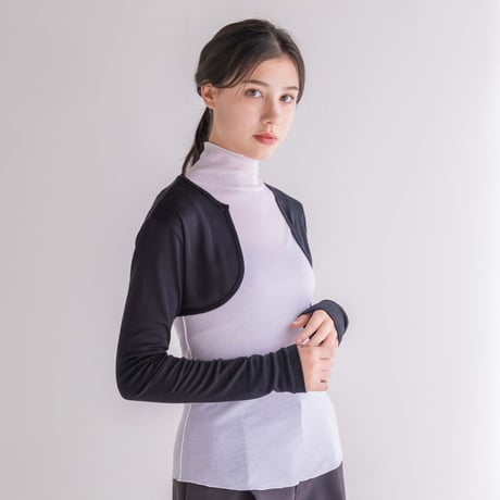 【SISIA】ウォッシャブルシルク ショートボレロ