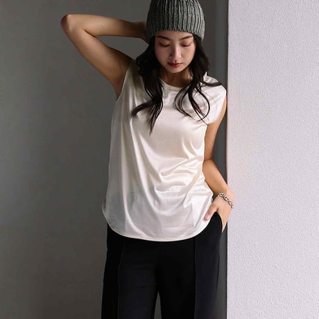 【SISIA】シルク ノースリーブ