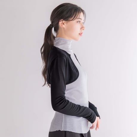 【SISIA】ウォッシャブルシルク ショートボレロ