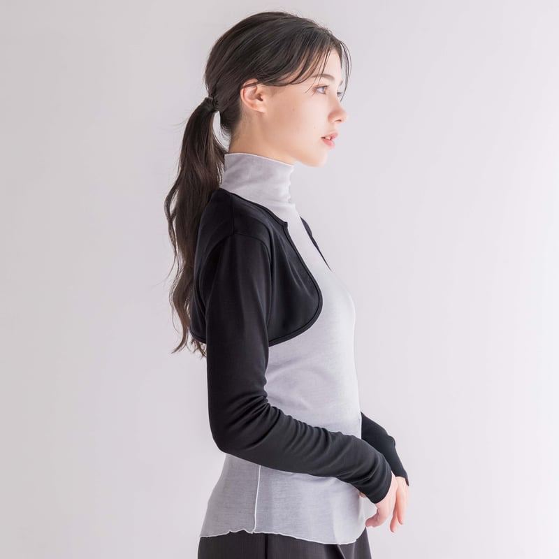 SISIA】ウォッシャブルシルク ショートボレロ | & Silk