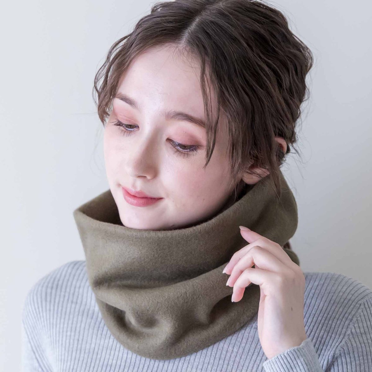 シルクフリースネックウォーマー COMOLI (コモリ) シルクフリース ネックウォーマー