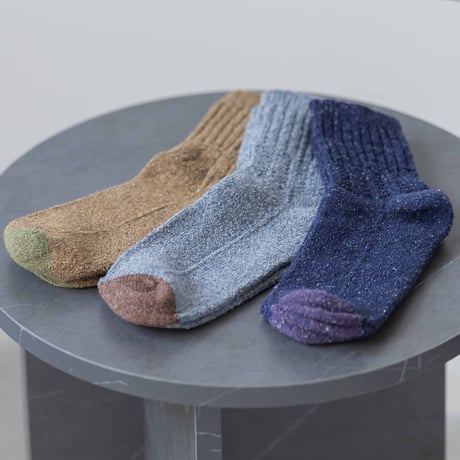 【sof.】シルクノイル ケーブルソックス（25-27cm）