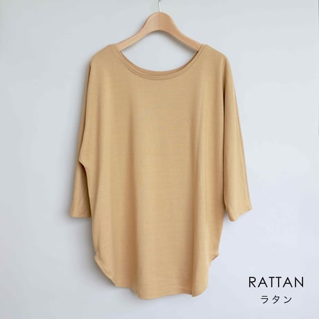 【sof.】シルクノイル ドルマンTシャツ