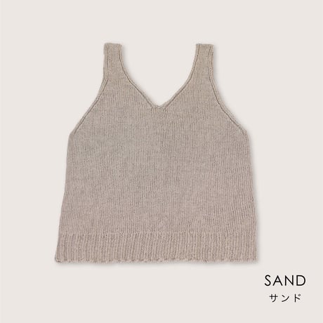 【sof.】シルクリネンニットタンクトップ