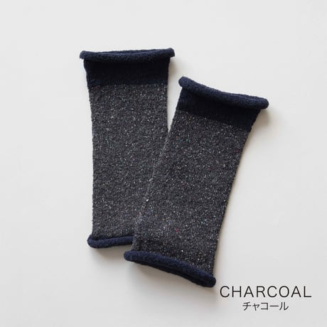 【hasegawa】エコシルクでつくったシルク手首ウォーマー ”2TONE COLOR”