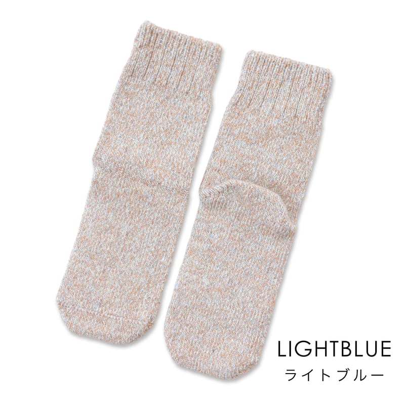 hasegawa】ウールシルクアンゴラローゲージソックス（25-27cm