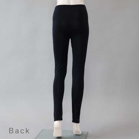 【SISIA】ウォッシャブルシルク スリット入りレギンス