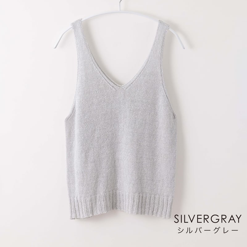 sof.】シルクリネンニットタンクトップ | & Silk