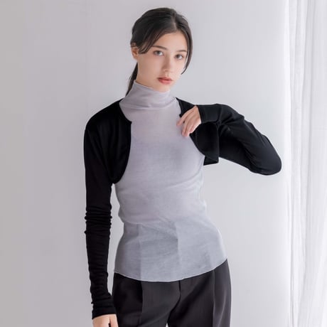 【SISIA】ウォッシャブルシルク ショートボレロ