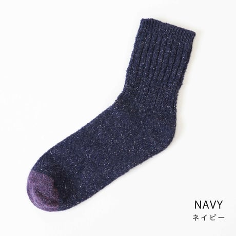 【sof.】シルクノイル ケーブルソックス（25-27cm）