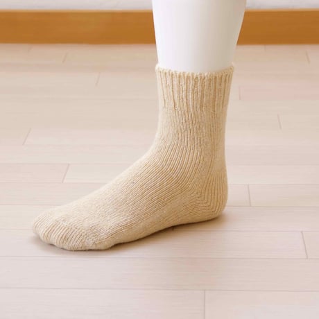 【hasegawa】ウールシルクアンゴラローゲージソックス（25-27cm）
