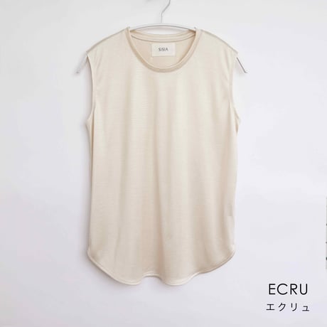 【SISIA】シルク ノースリーブ