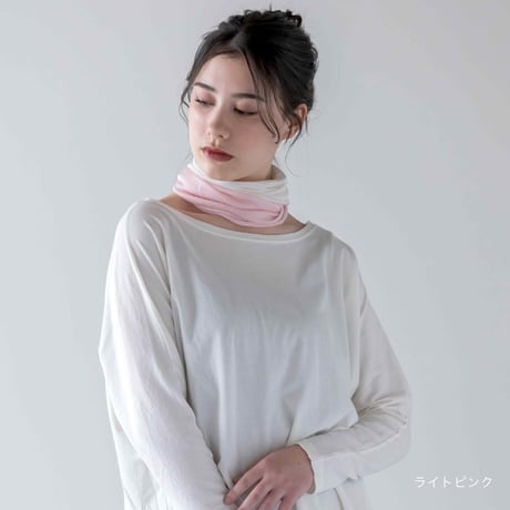 【sof.】さらさらシルクネックカバー ＜2TONE COLOR＞