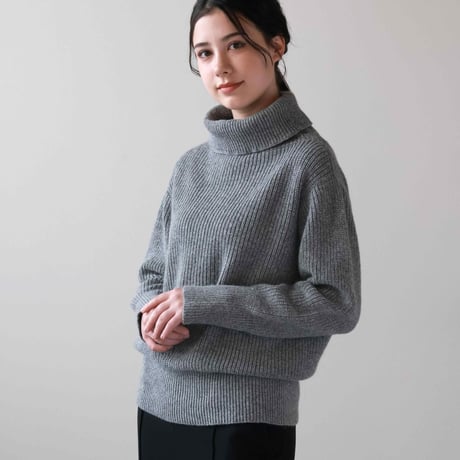 新品2015A/W＊オフタートルニット ニッセン（nissen） ニット セーター レディース オフタートルネック